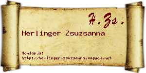 Herlinger Zsuzsanna névjegykártya